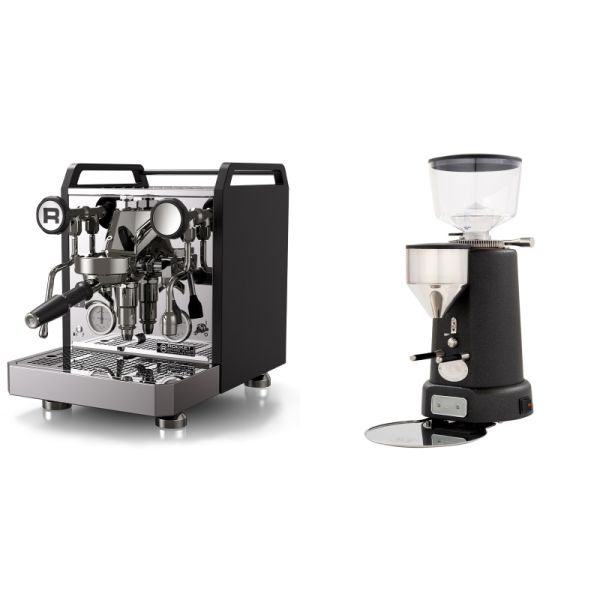 Rocket Espresso Mozzafiato FAST R, black + ECM V-Titan 64, anthracite