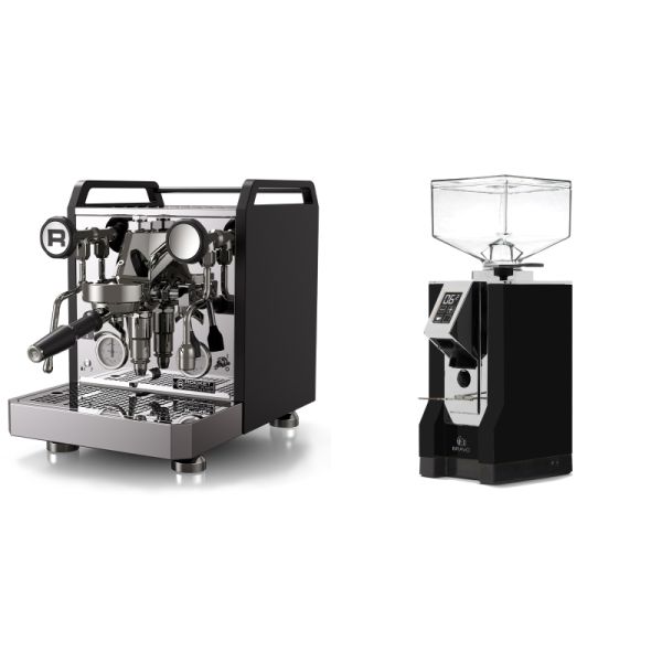 Rocket Espresso Mozzafiato FAST R, black + Eureka Mignon Bravo, CR black