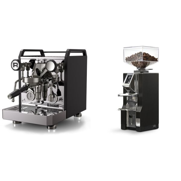 Rocket Espresso Mozzafiato FAST R, black + Eureka Mignon Libra, CR black