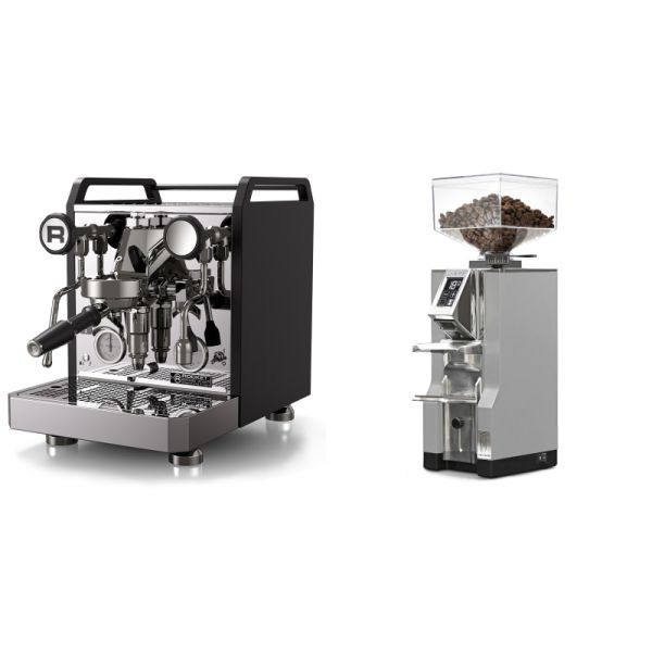 Rocket Espresso Mozzafiato FAST R, black + Eureka Mignon Libra, CR grey