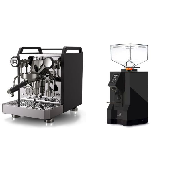 Rocket Espresso Mozzafiato FAST R, black + Eureka Mignon Perfetto, BL black