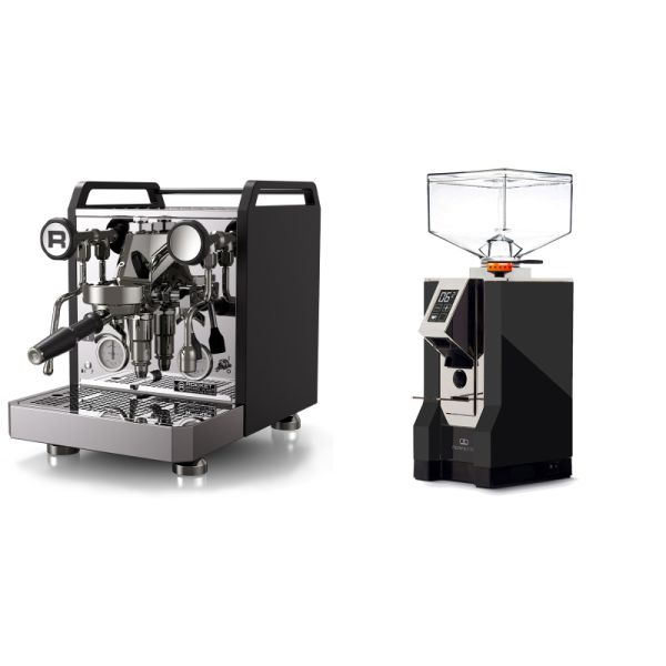 Rocket Espresso Mozzafiato FAST R, black + Eureka Mignon Perfetto, CR black