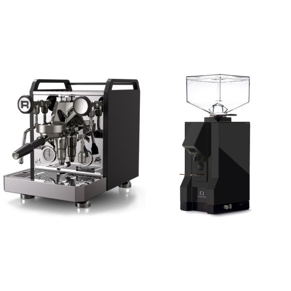 Rocket Espresso Mozzafiato FAST R, black + Eureka Mignon Silenzio, BL black