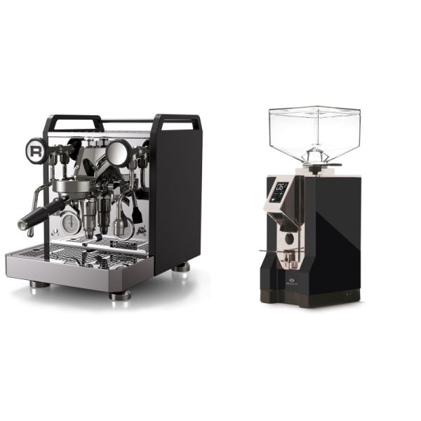 Rocket Espresso Mozzafiato FAST R, black + Eureka Mignon Specialita, CR black