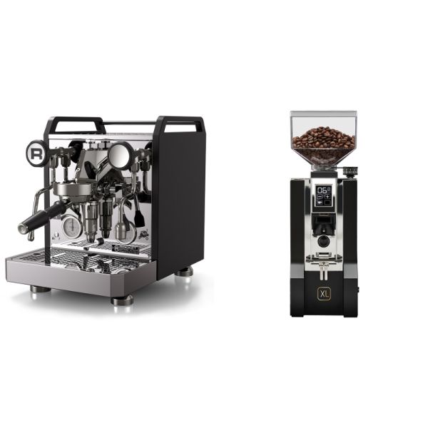 Rocket Espresso Mozzafiato FAST R, black + Eureka Mignon XL, CR black