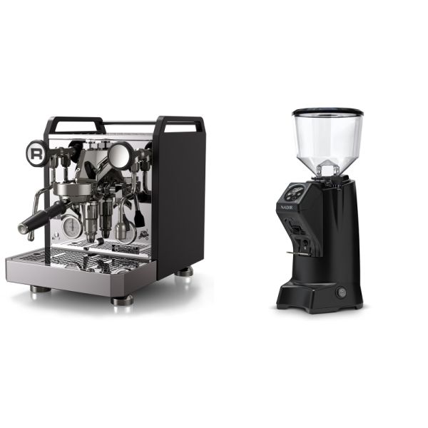 Rocket Espresso Mozzafiato FAST R, black + Eureka Nadir 65 Touch, black