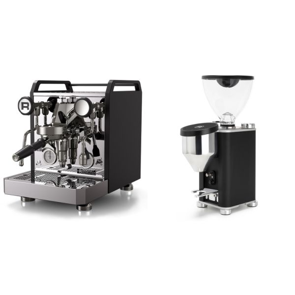 Rocket Espresso Mozzafiato FAST R, black + Rocket Espresso GIANNINO, black/chrome