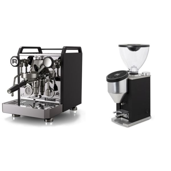 Rocket Espresso Mozzafiato FAST R, black + Rocket Espresso FAUSTINO 3.1, black