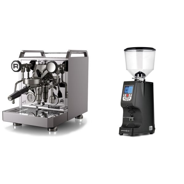 Rocket Espresso Mozzafiato FAST R + Eureka Atom Specialty 65, black