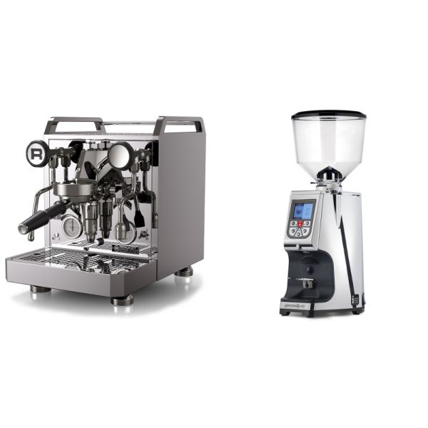 Rocket Espresso Mozzafiato FAST R + Eureka Atom Specialty 65, chrome