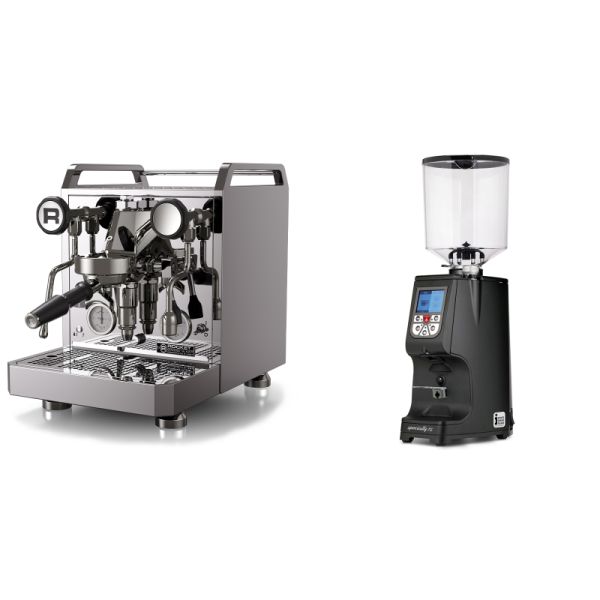 Rocket Espresso Mozzafiato FAST R + Eureka Atom Specialty 75, black