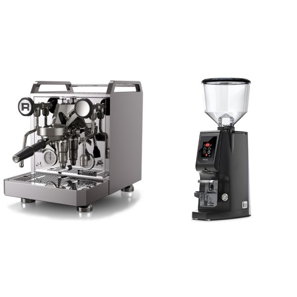 Rocket Espresso Mozzafiato FAST R + Eureka Atom W 65, black