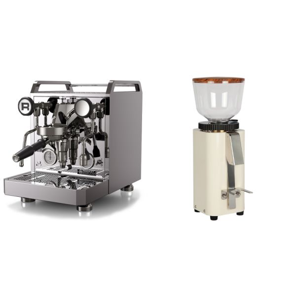 Rocket Espresso Mozzafiato FAST R + ECM C-Manuale 54, cream, olive