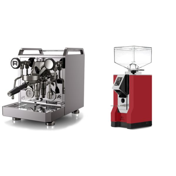 Rocket Espresso Mozzafiato FAST R + Eureka Mignon Bravo, CR ferrari red