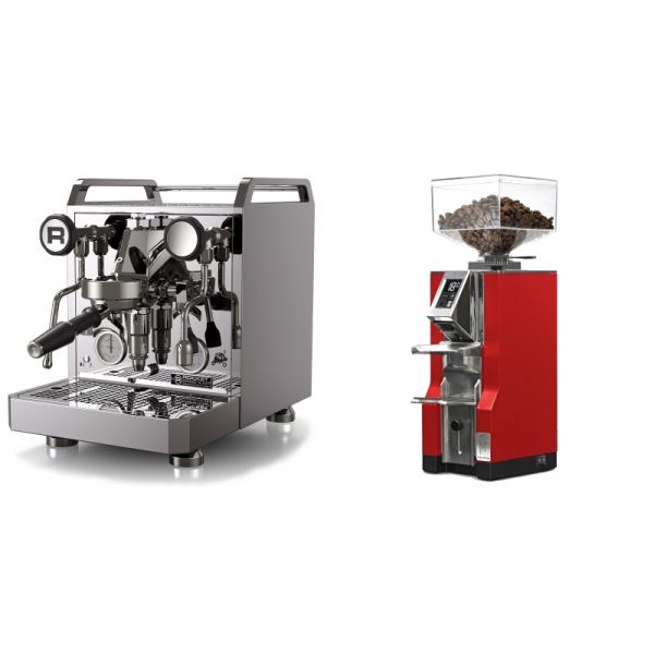 Rocket Espresso Mozzafiato FAST R + Eureka Mignon Libra, CR ferrari red