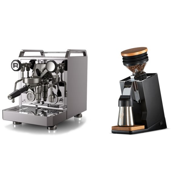 Rocket Espresso Mozzafiato FAST R + Eureka Mignon Single Dose PRO, Black & Oak