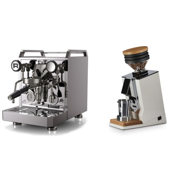 Rocket Espresso Mozzafiato FAST R + Eureka Mignon Single Dose, White & Oak