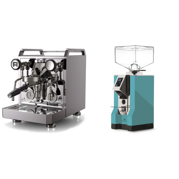 Rocket Espresso Mozzafiato FAST R + Eureka Mignon Specialita, CR tiffany blue