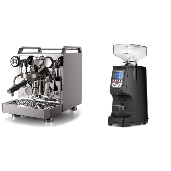 Rocket Espresso Mozzafiato FAST R + Eureka Atom 60, black