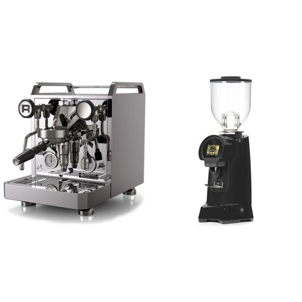 Rocket Espresso Mozzafiato FAST R + Eureka Helios 75, black