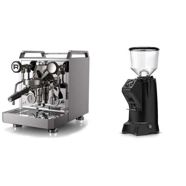 Rocket Espresso Mozzafiato FAST R + Eureka Zenith 65 Touch, black