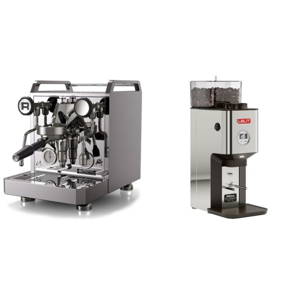 Rocket Espresso Mozzafiato FAST R + Lelit William PL72-P