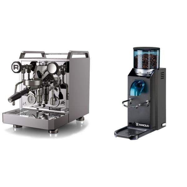 Rocket Espresso Mozzafiato FAST R + Rancilio Rocky Doserless, black