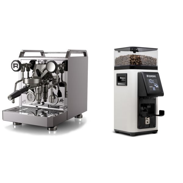 Rocket Espresso Mozzafiato FAST R + Rancilio STILE, white