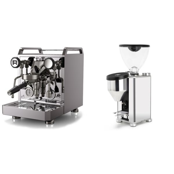 Rocket Espresso Mozzafiato FAST R + Rocket Espresso GIANNINO, chrome/black