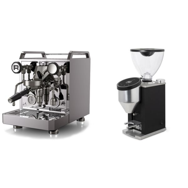 Rocket Espresso Mozzafiato FAST R + Rocket Espresso FAUSTINO 3.1, black