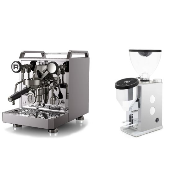 Rocket Espresso Mozzafiato FAST R + Rocket Espresso FAUSTINO 3.1, white