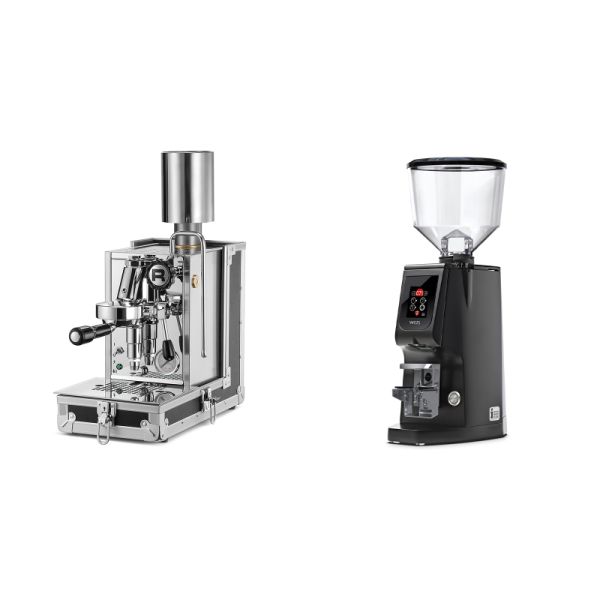 Rocket Espresso Porta Via + Eureka Atom W 65, black