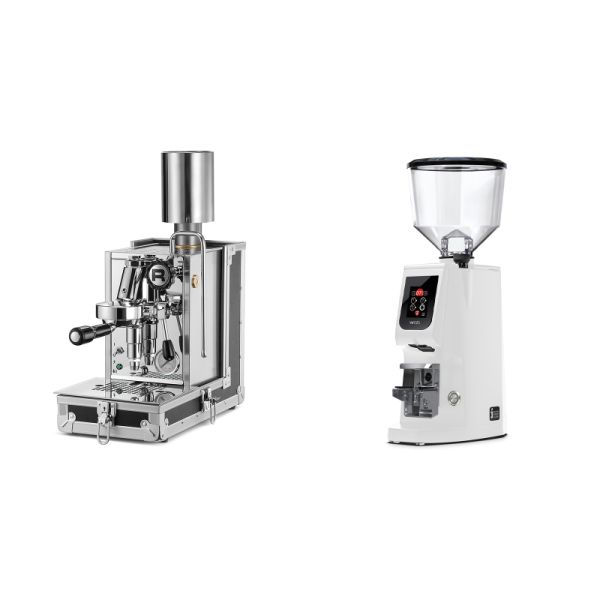 Rocket Espresso Porta Via + Eureka Atom W 65, white