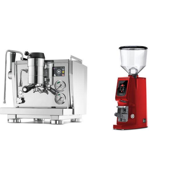 Rocket Espresso R NINE ONE + Eureka Atom W 65, ferrari red