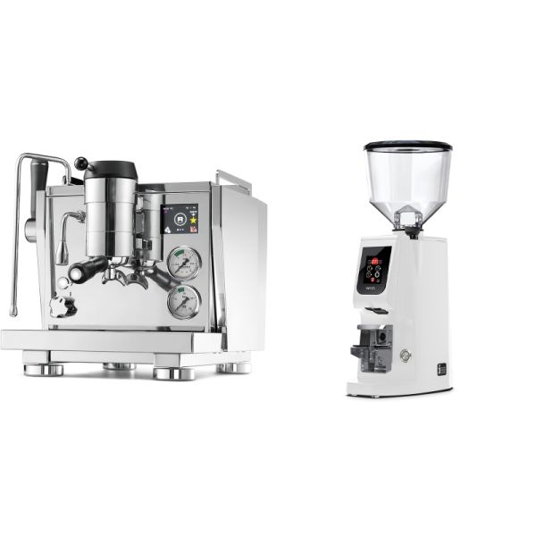 Rocket Espresso R NINE ONE + Eureka Atom W 65, white