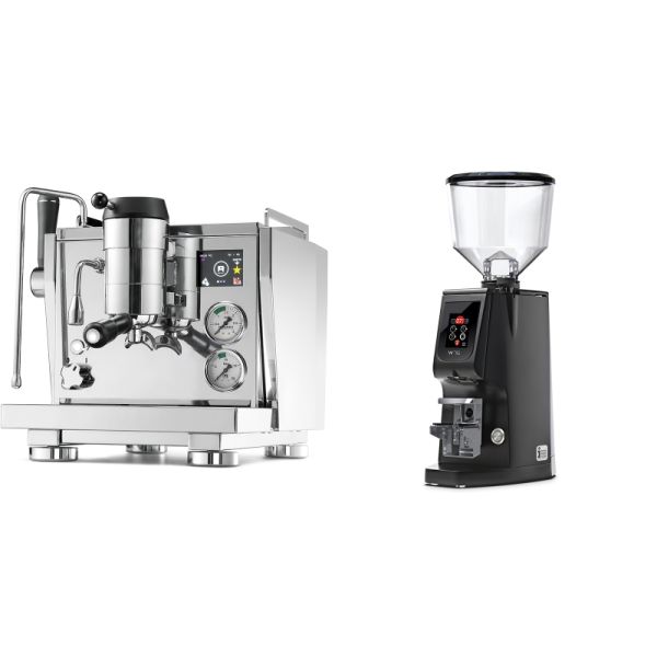 Rocket Espresso R NINE ONE + Eureka Atom W 75, black