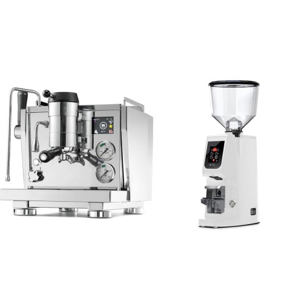 Rocket Espresso R NINE ONE + Eureka Atom W 75, white