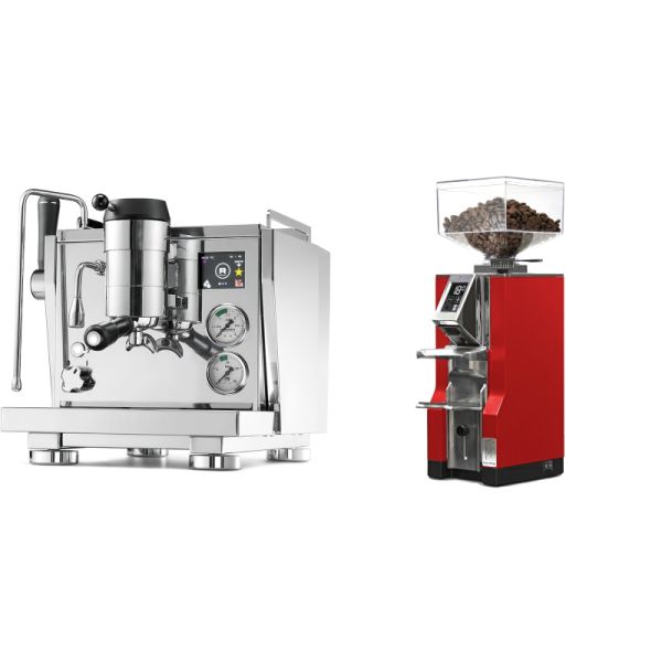 Rocket Espresso R NINE ONE + Eureka Mignon Libra, CR ferrari red