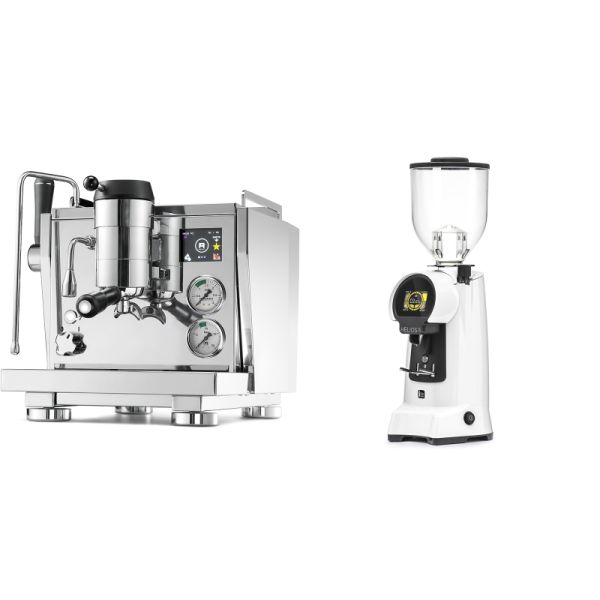 Rocket Espresso R NINE ONE + Eureka Helios 75, white