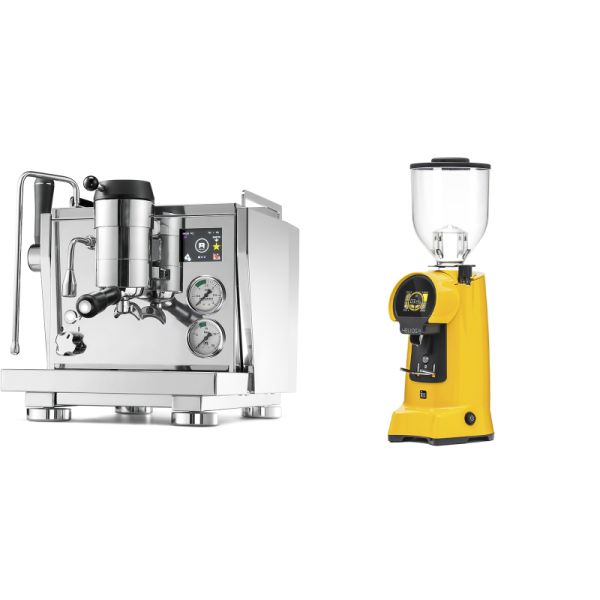 Rocket Espresso R NINE ONE + Eureka Helios 75, yellow