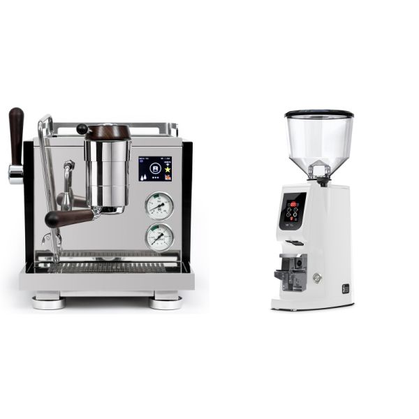 Rocket Espresso R NINE ONE Edizione Speciale + Eureka Atom W 75, white