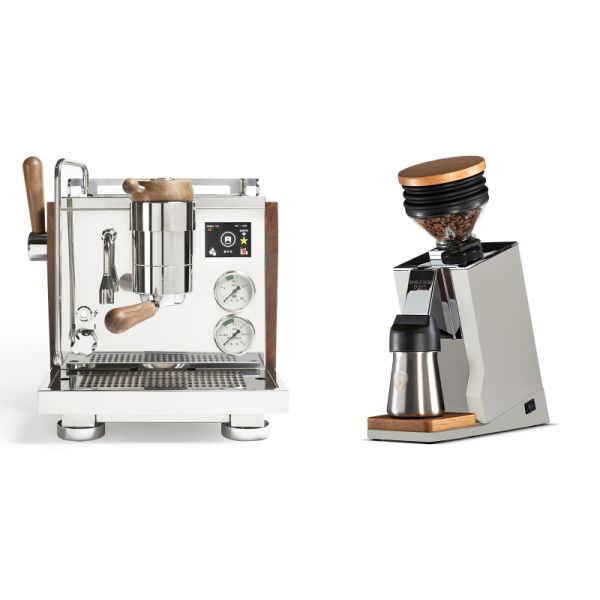 Rocket Espresso R NINE ONE Edizione Speciale + Eureka Mignon Single Dose PRO, White & Oak