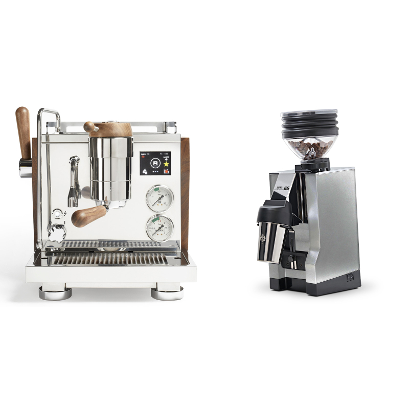 Rocket Espresso R NINE ONE Edizione Speciale + Eureka Mignon Zero 65 All Purpose, CR chrome