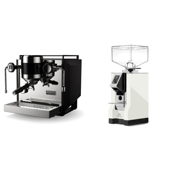 Rocket Espresso Bicocca, black + Eureka Mignon Bravo, CR white