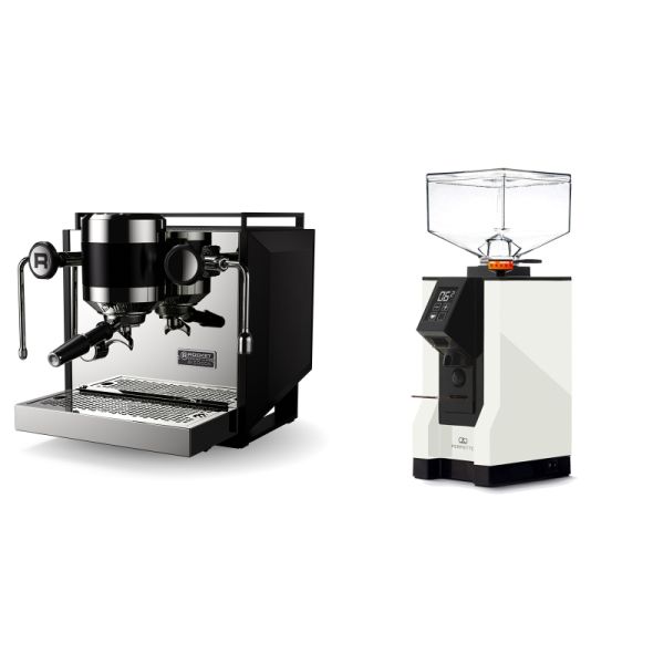 Rocket Espresso Bicocca, black + Eureka Mignon Perfetto, BL white