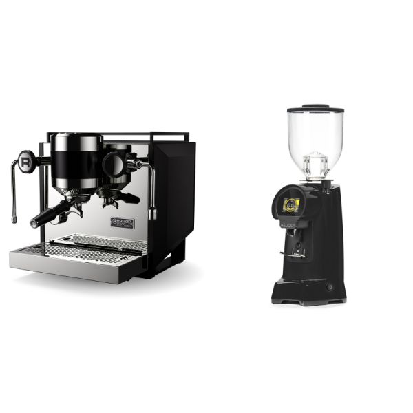 Rocket Espresso Bicocca, black + Eureka Helios 75, black