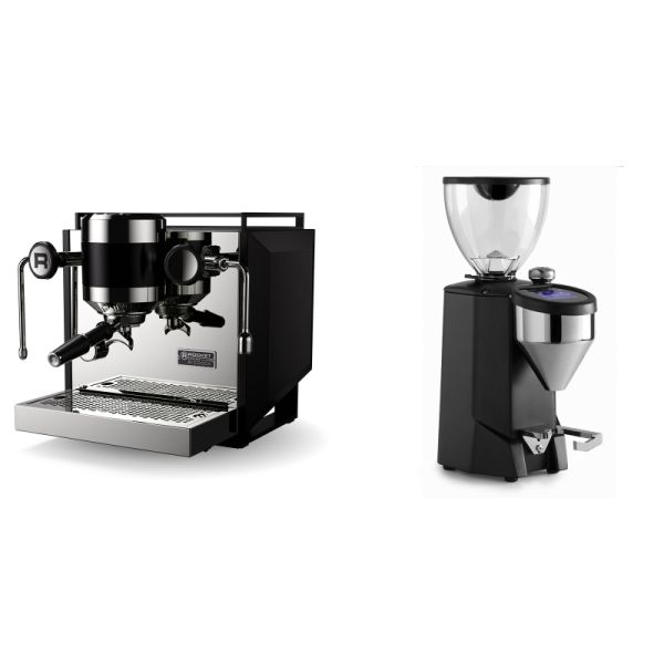 Rocket Espresso Bicocca, black + Rocket Espresso FAUSTO 2.1, black