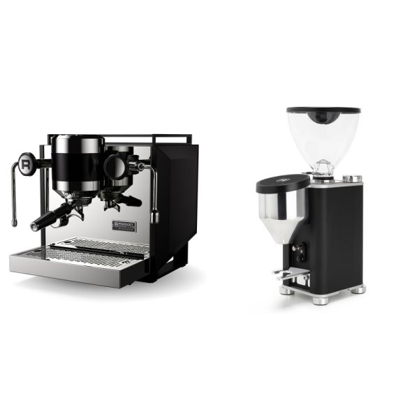 Rocket Espresso Bicocca, black + Rocket Espresso GIANNINO, black/chrome