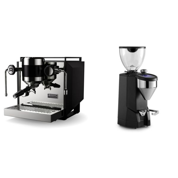 Rocket Espresso Bicocca, black + Rocket Espresso SUPER FAUSTO, black