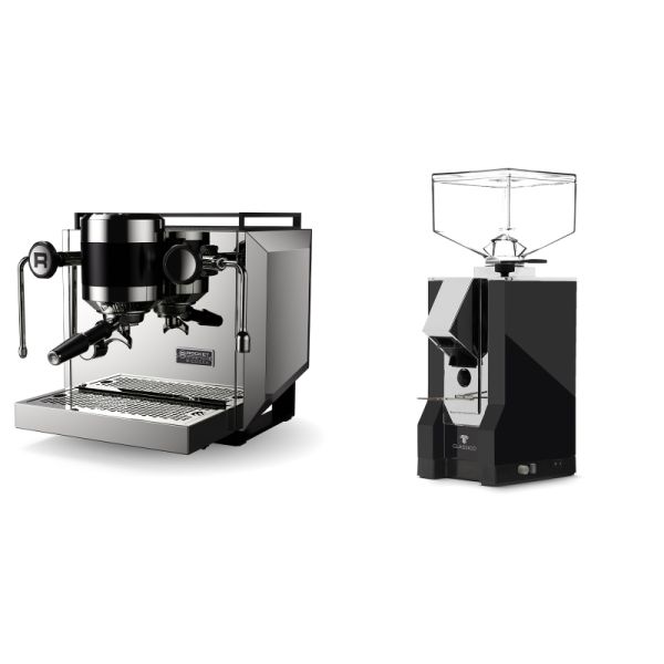 Rocket Espresso Bicocca, chrome + Eureka Mignon Classico, CR black